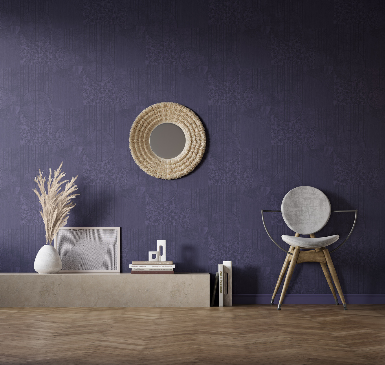 Обои Milassa Солярис Звездные врата SOL5 021 10,05×1 фото в интерьере